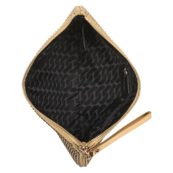 REBECCA MINKOFF Fabric Crystal Studded Large Wristlet